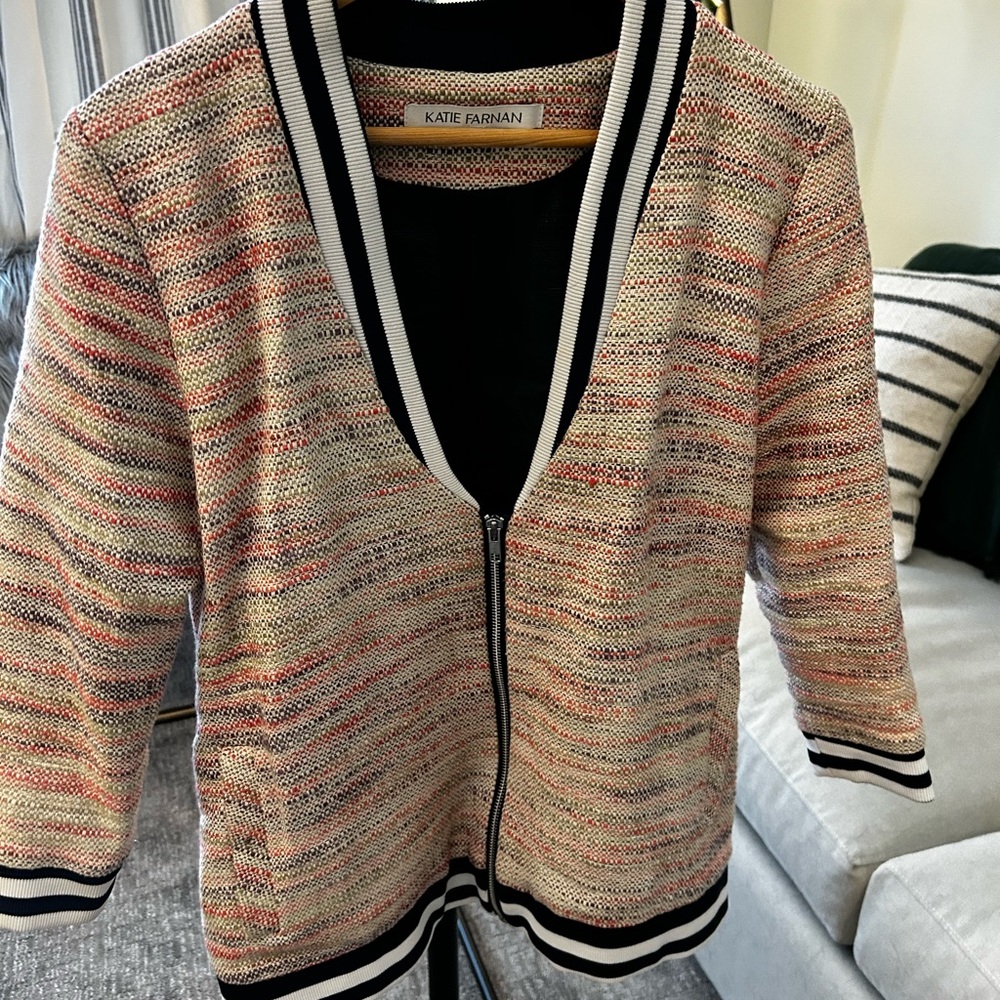 Katie Farnan Women’s Casual Bomber Blazer (M)